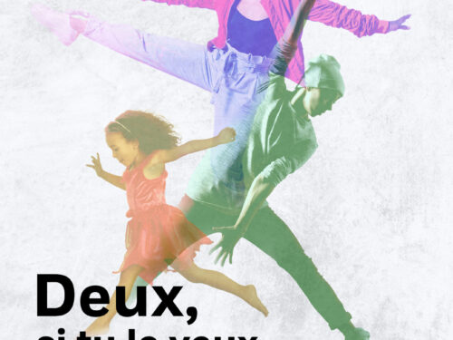 Deux, si tu le veux » est un spectacle de danse qui met en scène un événement festif et fédérateur, à l’image d’un mariage ou d’un anniversaire. Réunis pour l’occasion, les convives y célèbrent l’art d’être ensemble, de se rencontrer et de vivre pleinement le moment présent, le tout dans une performance joyeuse et enivrante.