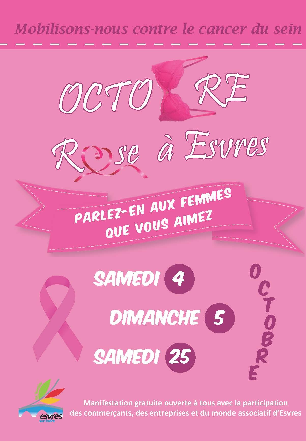 Octobre Rose à Esvres : animations sportives