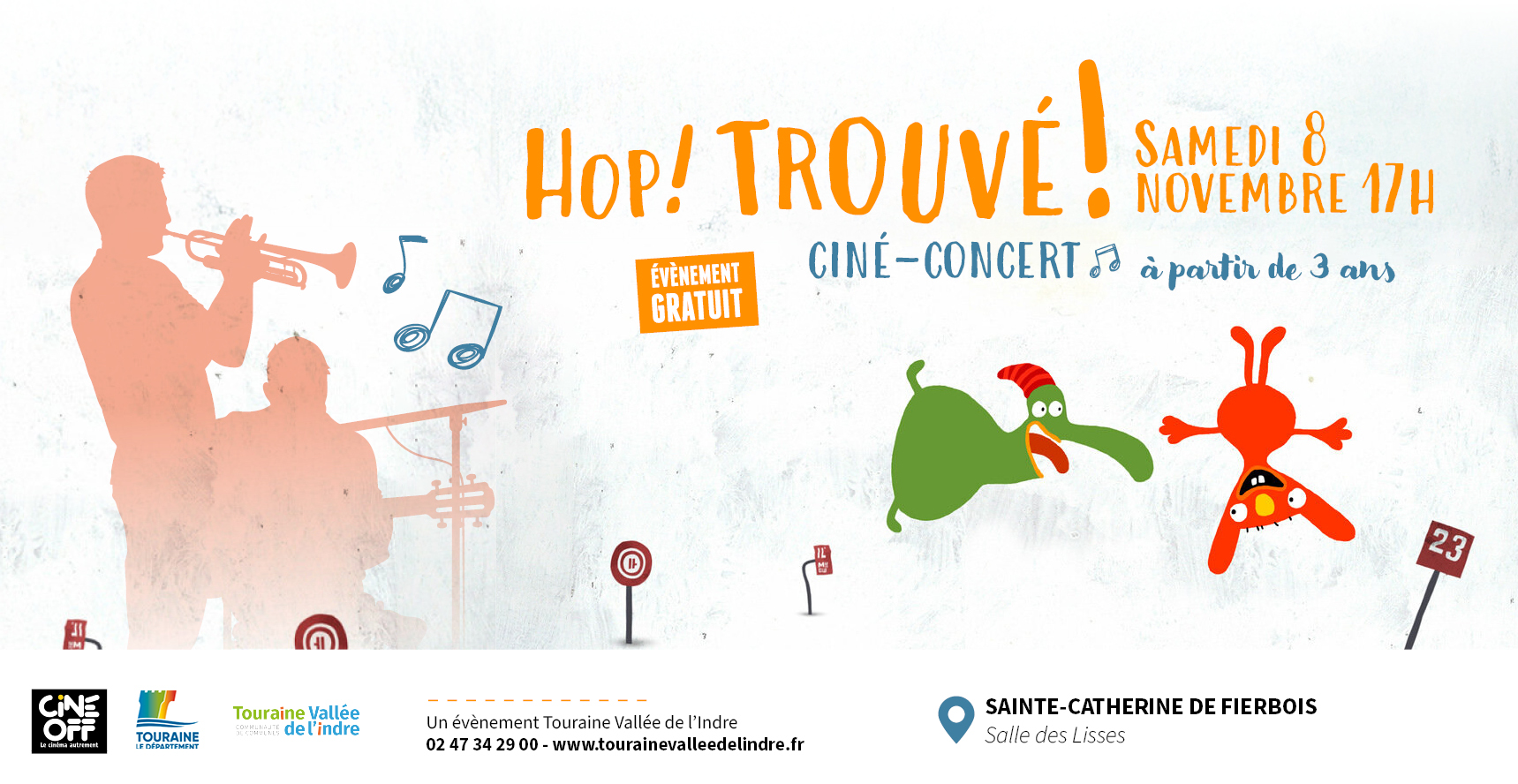 Ciné concert 8 novembre à Ste Catherine de Fierbois