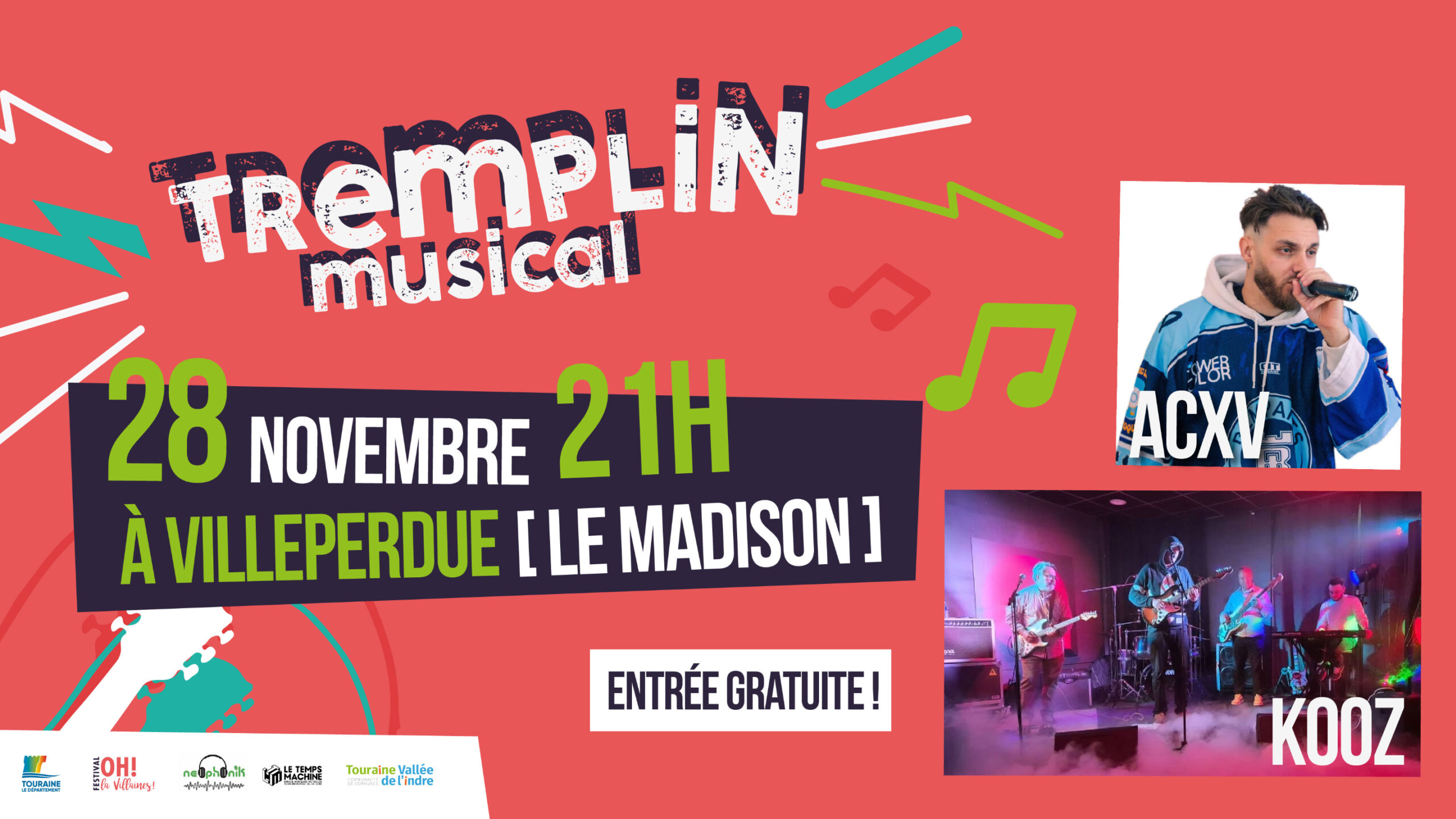 Concert le 28 novembre à Villeperdue